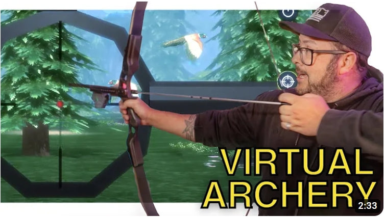 Load video: 🔥VR Archery Is Awesome! 🏹 Wonderfitter Real BOW and multiplayer APP