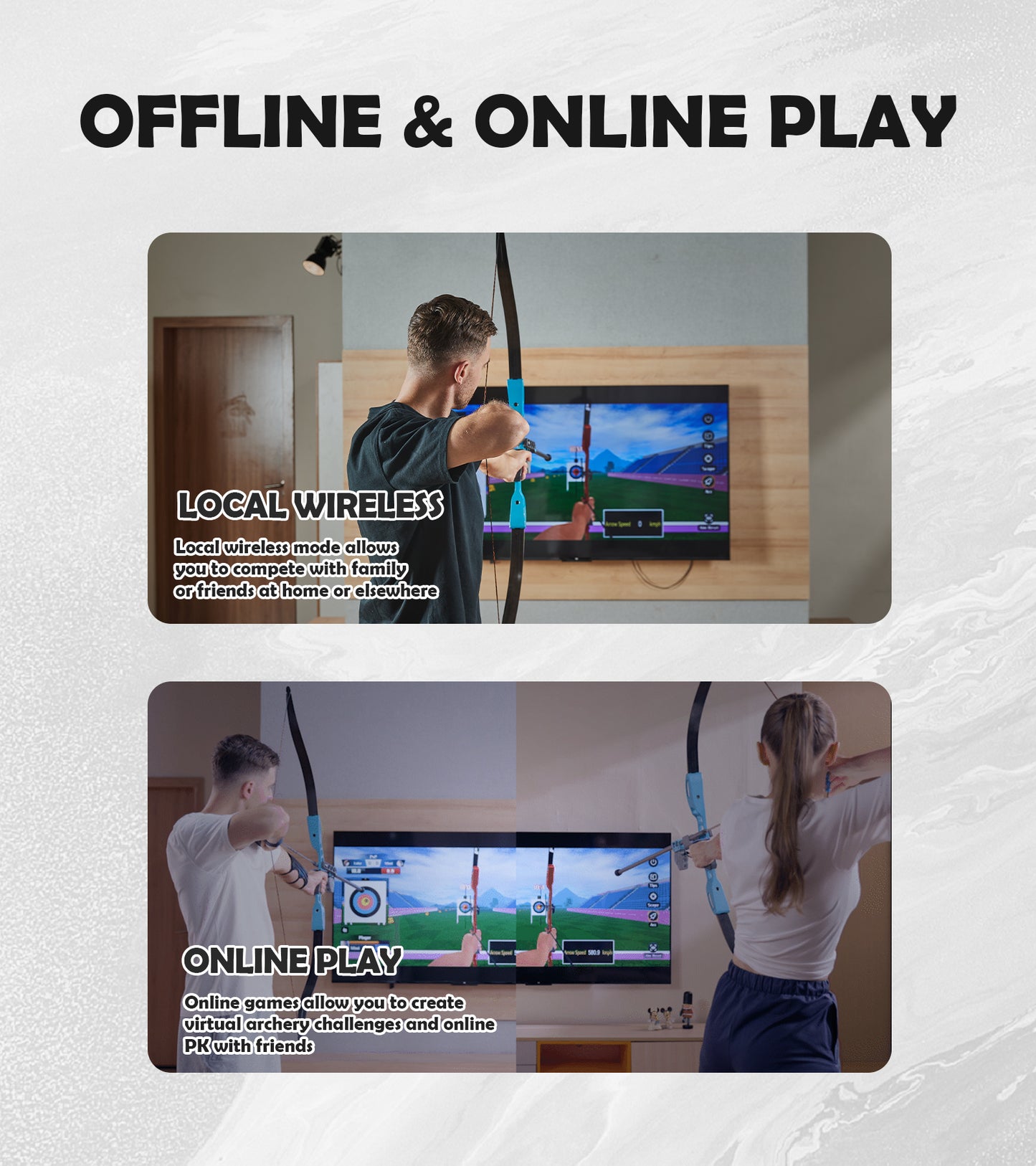 HOUYI2 Smart Recurve Bow: Smart Virtual Home Archery System