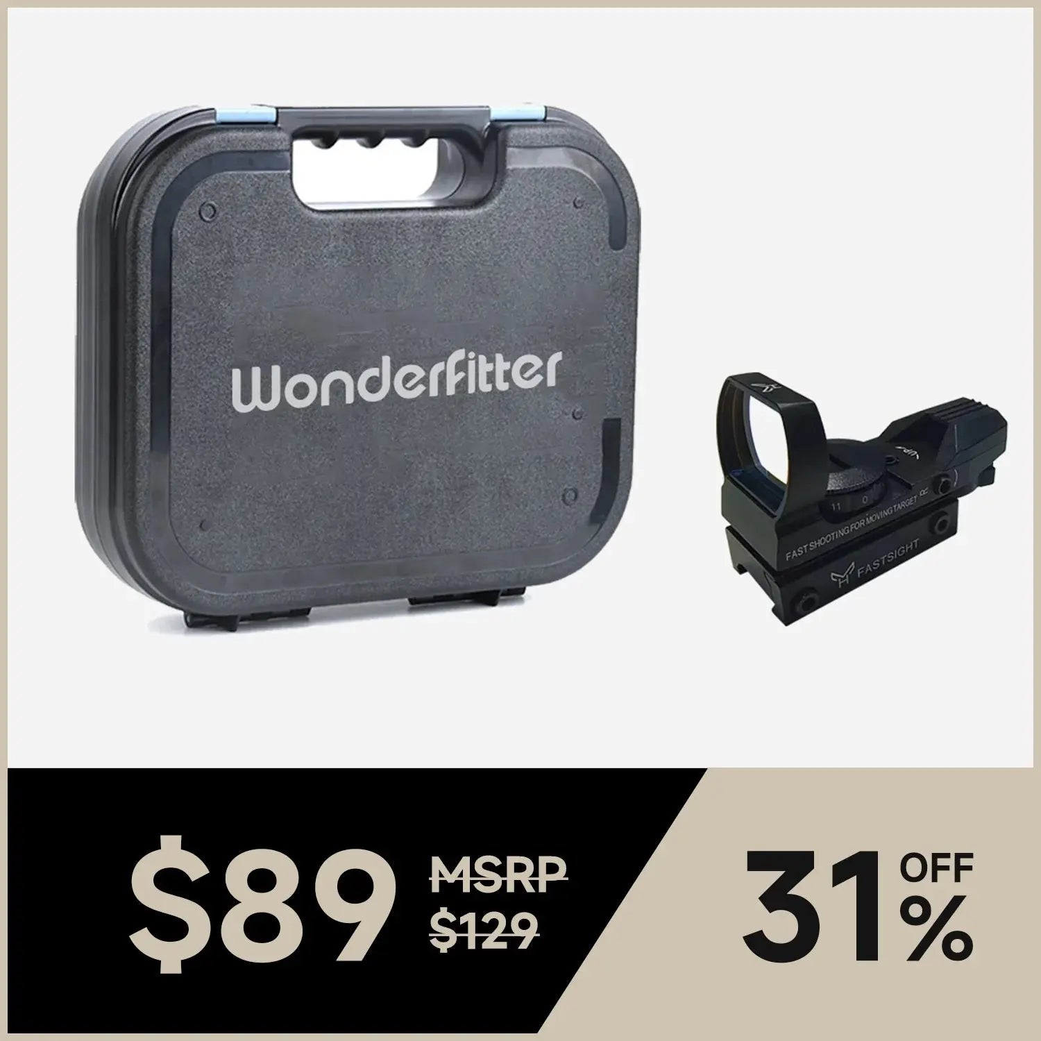M9 / M17 Tactical Kit | Red Dot Sight + Hard Case Wonderfitter