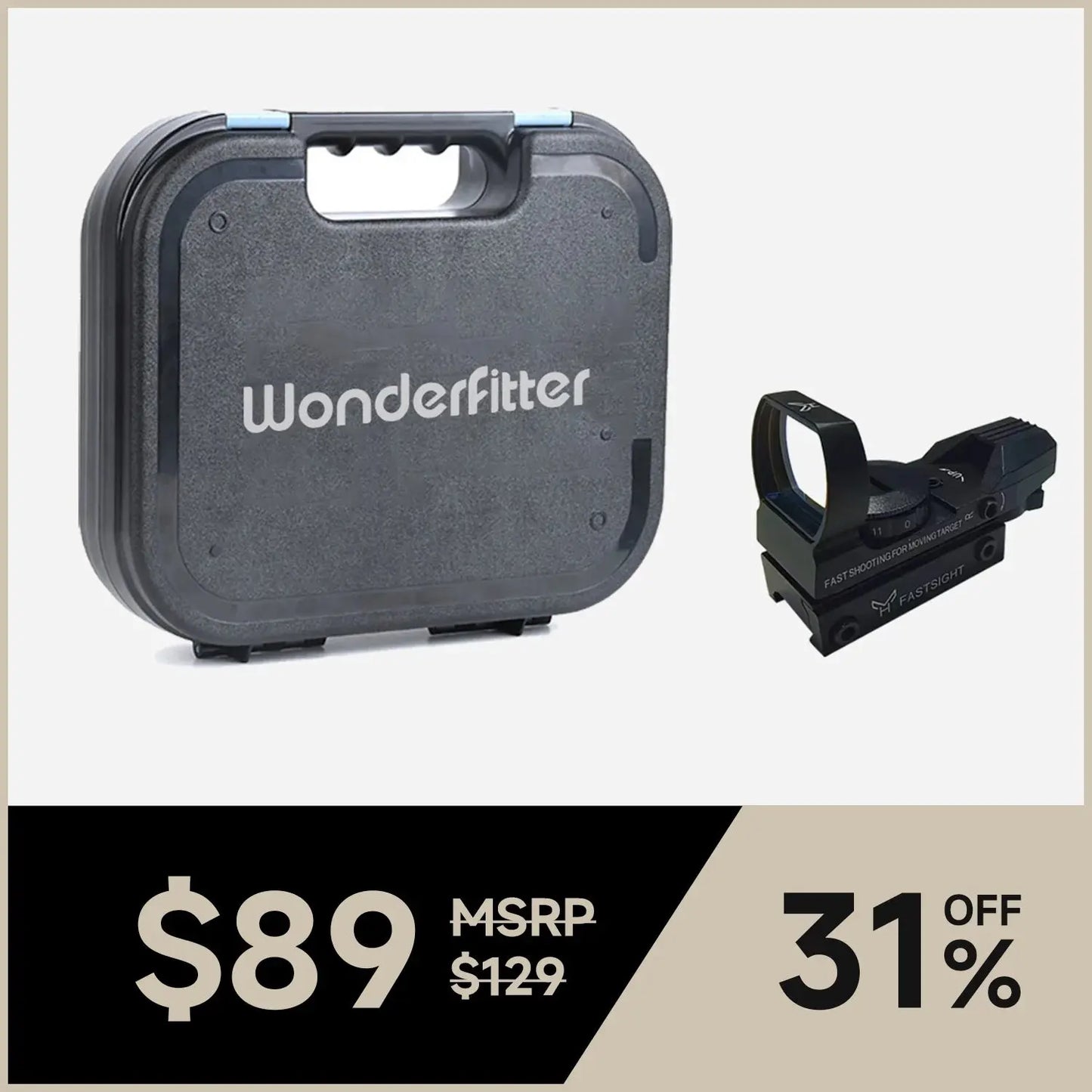M9 / M17 Tactical Kit | Red Dot Sight + Hard Case Wonderfitter