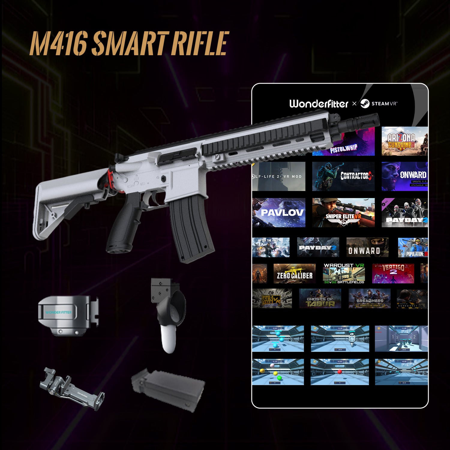 M17 & M416 Next-Gen Smart Shooting System | Realistic VR Gunplay With True-to-Life Feedback Wonderfitter