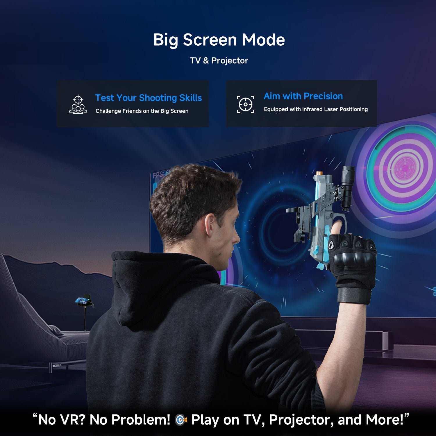 M9 Smart VR Controller | Système de déclenchement à double mode pour jeux VR et grand écran