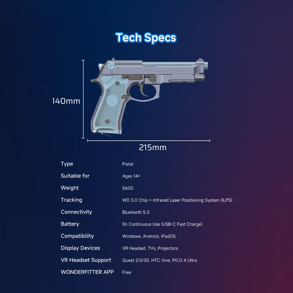 M9 Smart VR Pistol: Ultimate VR Shooting Experience