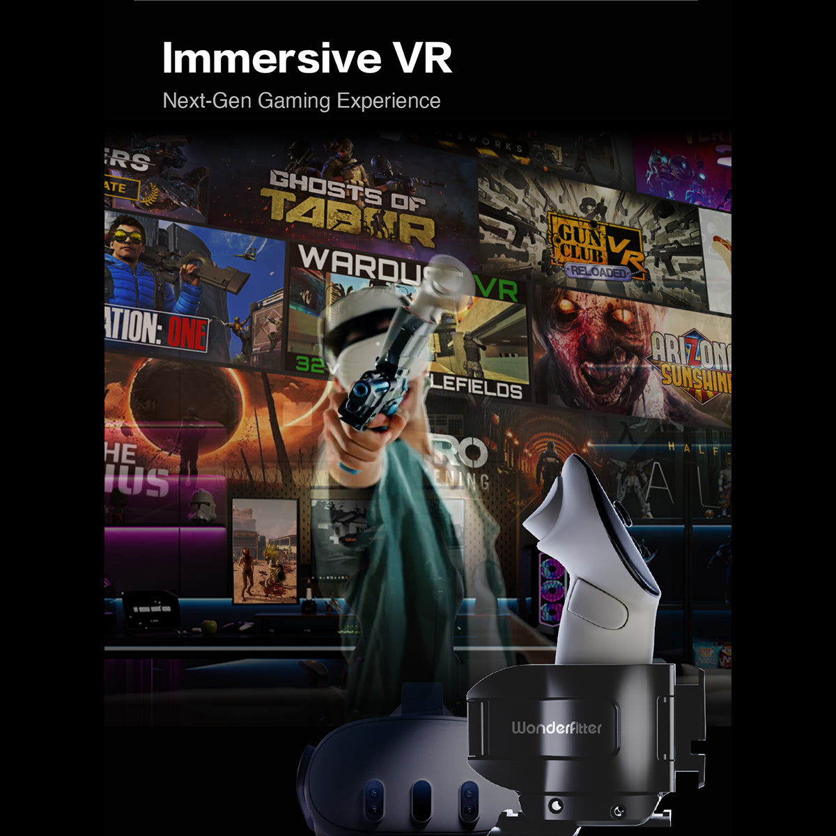 Pistolet intelligent M9 | Entraînez-vous au tir à domicile | VR · Double mode grand écran