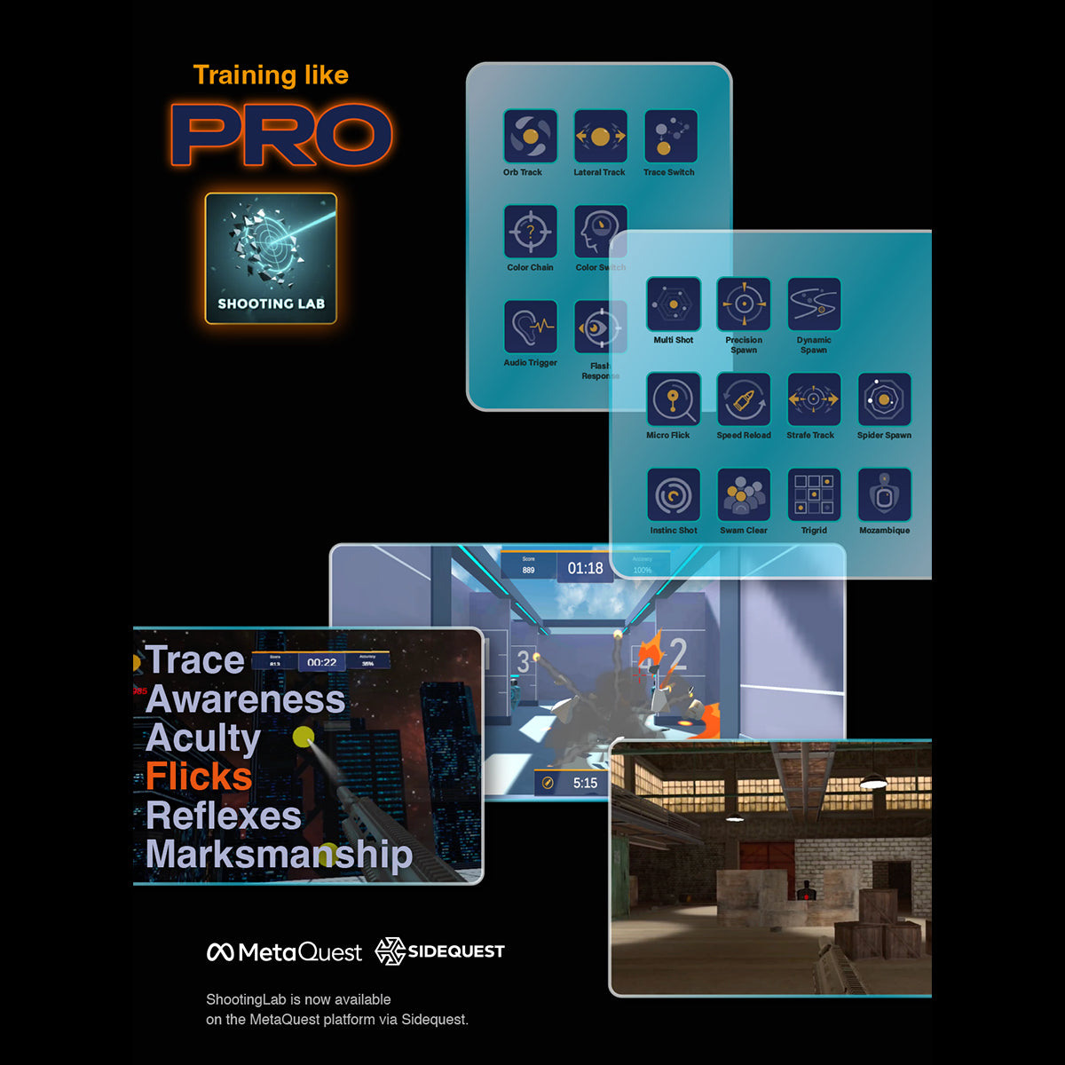 Pistolet intelligent M9 | Entraînez-vous au tir à domicile | VR · Double mode grand écran