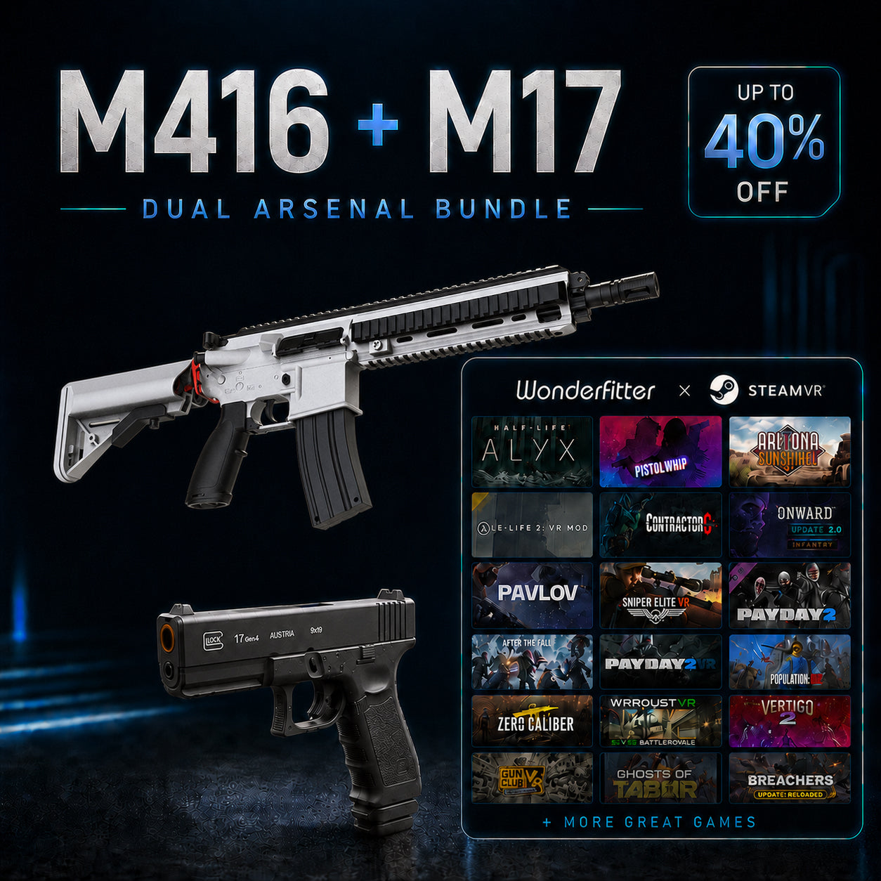 M17 & M416 Smart Shooting System | Physical Recoil Controllers for Immersive Gameplay Wonderfitter