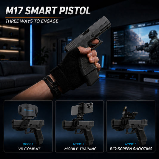 M17 Smart Pistol | Gunmetal Edition | Tactical Recoil Controller for VR, Big-Screen & Mobile Wonderfitter