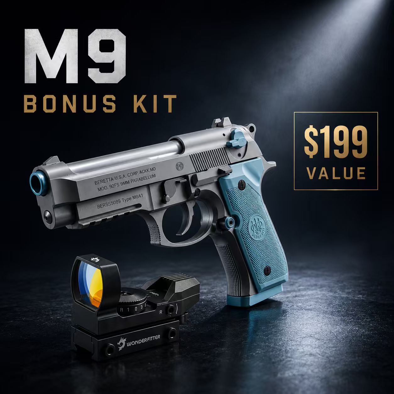 M9 Smart Pistol – Bundle Free Gift Wonderfitter